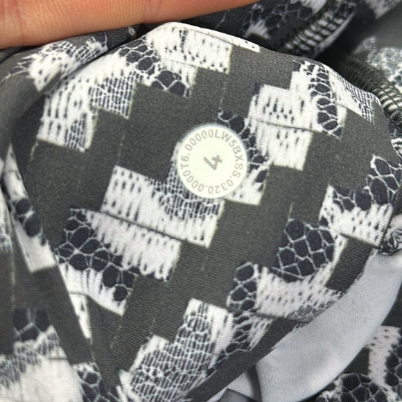 Lululemon Fast and Free Tight II 25" *Non-Reflective Nulux Pace Lace Graphite Gr - Picture 5 of 6